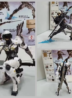 山口式  RAIDEN崛起 合金装备 蛇叔 雷电 可动人偶 摆件 盒装手办