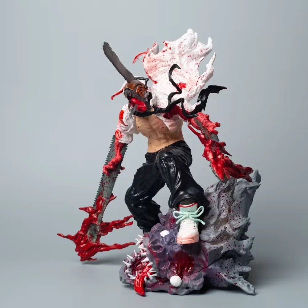 电锯人 GK 链锯人 电次狂怒大战蝙蝠怪 场景 模型 摆件 盒装手办