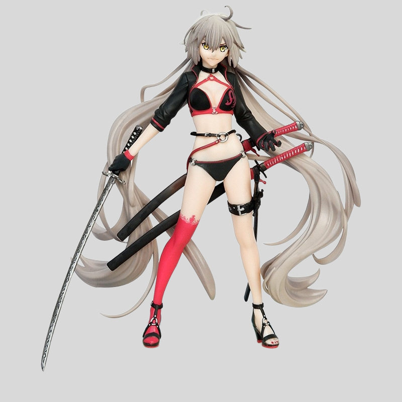美少女fate泳装贞德手办摆件 黑贞德狂战士反转体动漫手办模型
