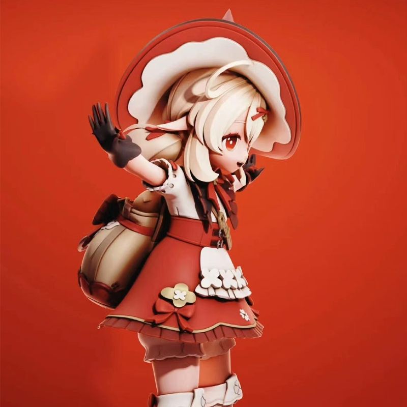 小魔女巫女可莉火花骑士手办动漫二次元游戏模型西风骑士团摆件