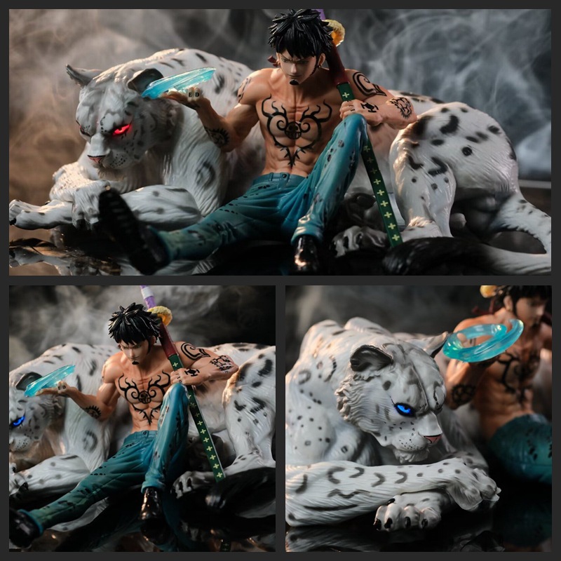 海贼王GK 二代坐姿 雪豹罗 可发光 特拉法尔加·罗 雕像 盒装手办