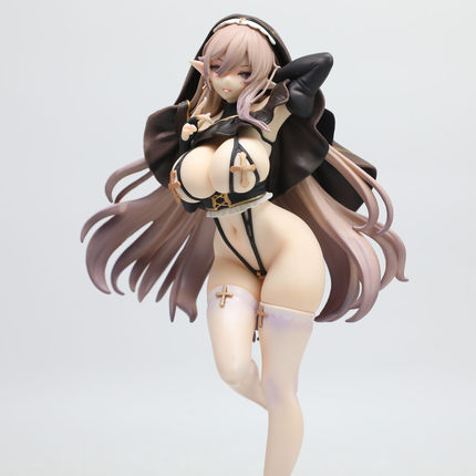 二次元美少女 小恶魔 修女精灵 妖精制服 机箱摆件模型 盒装手办