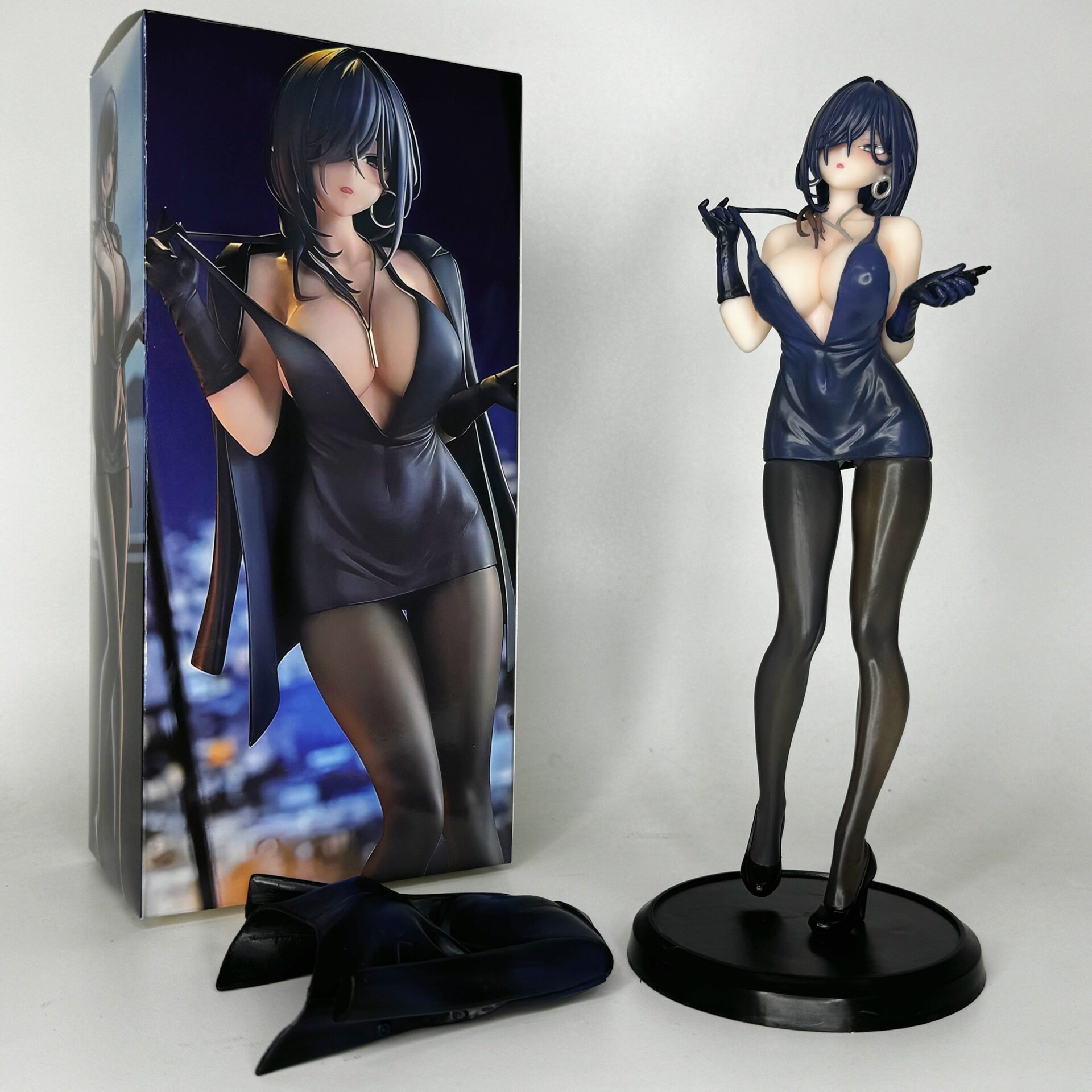 横见石山黑礼服外套原画美少女手办动漫模型摆件雕像周边桌面礼物