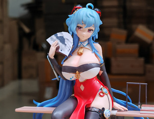 游戏周边 GK 循循守月 课桌 甘雨 坐姿 雕像 模型 摆件 盒装手办