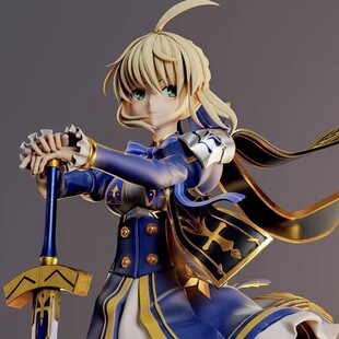 命运之夜 阿尔托莉雅 塞巴Saber 吾王 胜利之剑 潮玩手办模型摆件