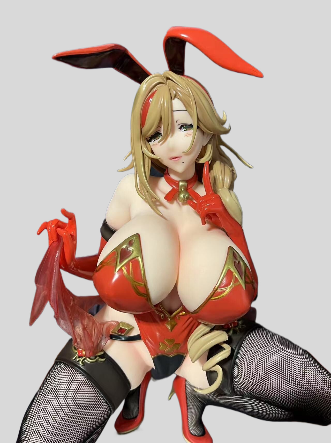 美少女千里GAN系列抚子手办摆件 抚子兔女郎1/4蹲姿动漫手办模型