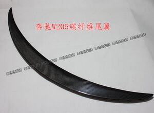 适用于奔驰C级W205碳纤维尾翼 C180 C200 C260L改装压翼定风翼