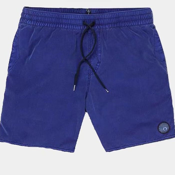 夏日沙滩冲浪速干休闲短裤钻石冲浪海军蓝男士滑板潮流