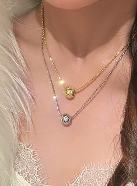 小众设计感路路通项链星芒锁骨链简约个性高级感时尚轻奢颈链配饰