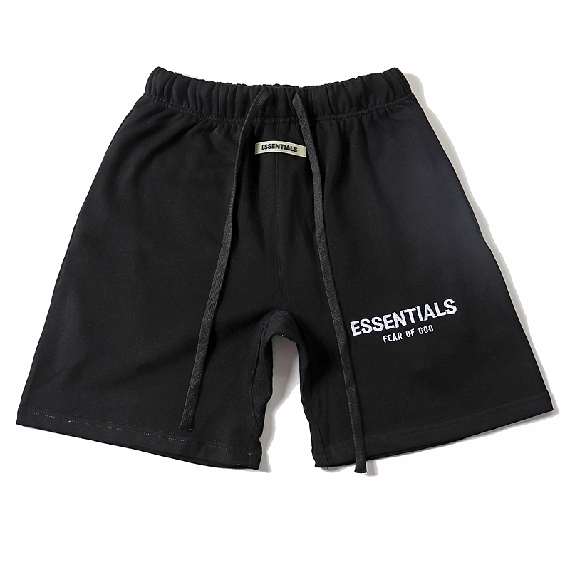 essentials刺绣短裤,essentials短裤 fear of god essentials 复线高街休闲短裤男fog潮流刺绣五分中裤