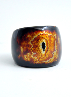 男大漆中国风传统工艺戒指