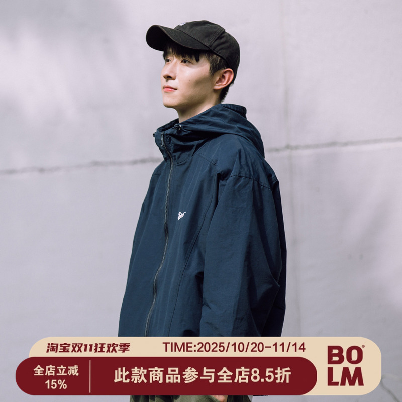 春秋防风防水连帽冲锋衣夹克外套