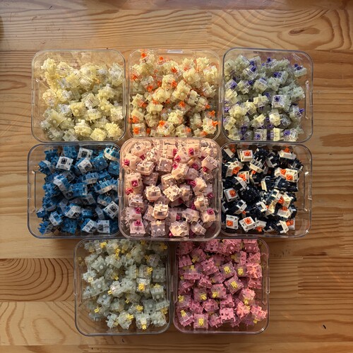 CHERRY樱桃花瓣轴MX2A黑青茶红