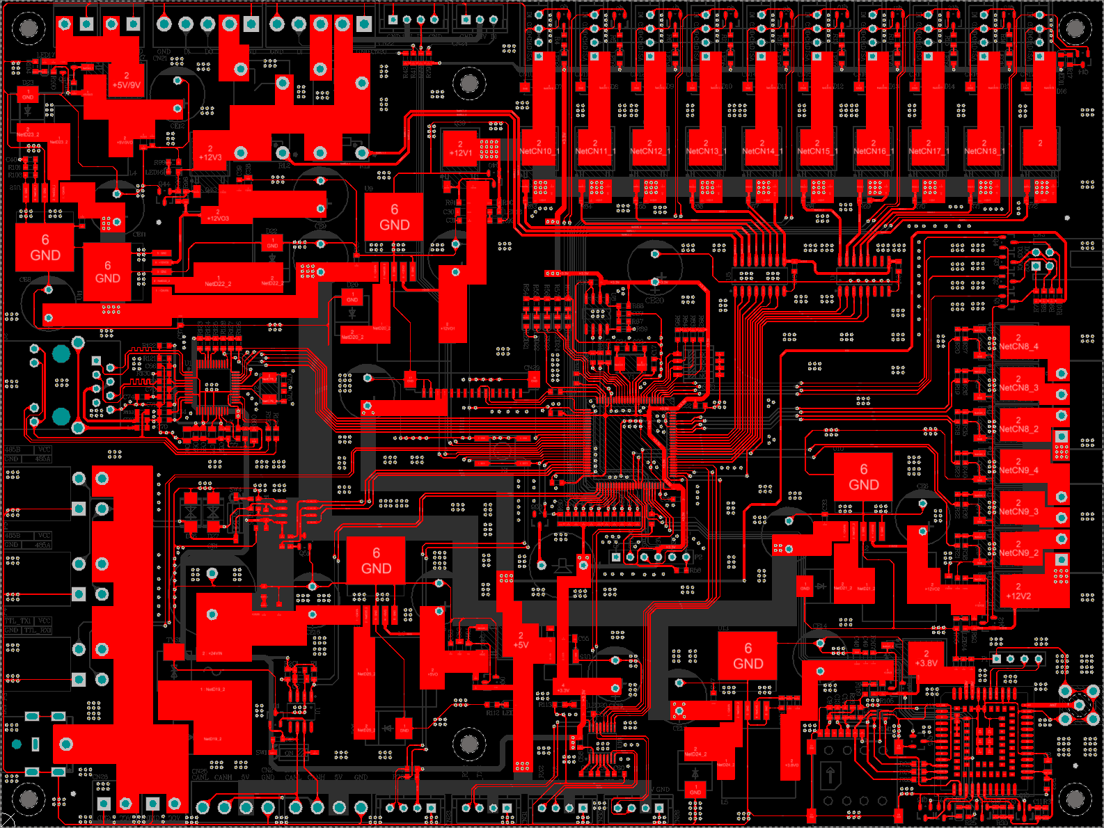 PCB设计代画 原理图绘制 硬件电路画板 单片机硬件开发定制图片