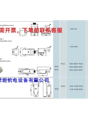 SIBAS西霸士TE H3A-AG/AGS H3A-AGSV-PG11/M20 H3A-TGVB-PG11/M20