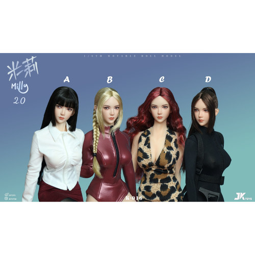 JKTOYS 1/6 亚洲美女头雕 米莉 Milly2.0 兵人 K-016 现货