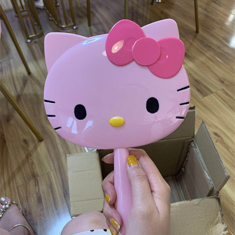 可爱卡通hellokitty凯蒂猫手柄镜 公主镜 化妆镜子创意礼品
