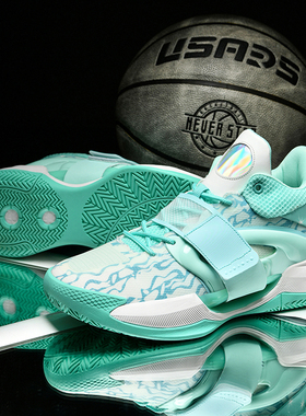 爆款有声音水花6篮球鞋男款防滑减震青少年实战儿童男童耐磨球鞋5