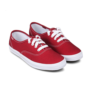 KEDS帆布鞋女经典纯色简约轻便系带低帮休闲平底女鞋WF31300