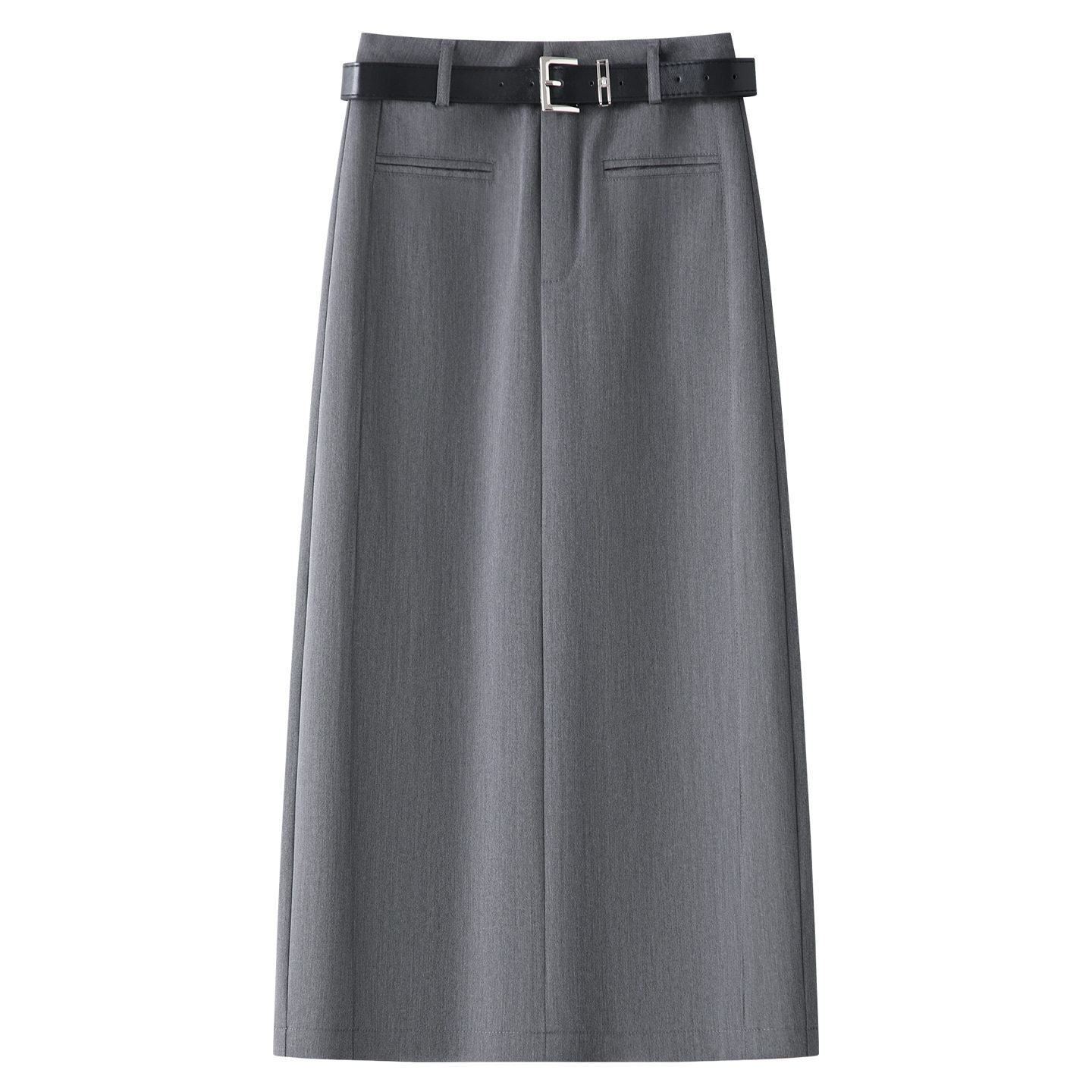 黑色职业西装半身裙女气质裙子高腰中长款显瘦通勤风百搭直筒裙