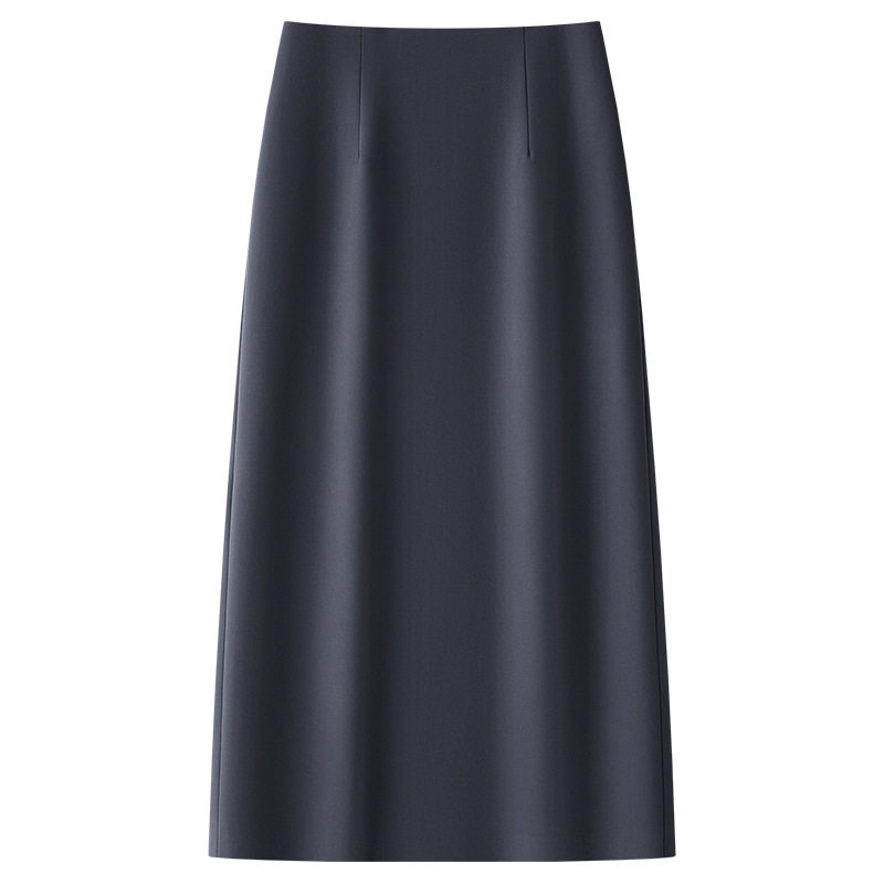 灰色高腰西装半身裙女2026年新款春夏季高腰显瘦时尚百搭包臀裙子