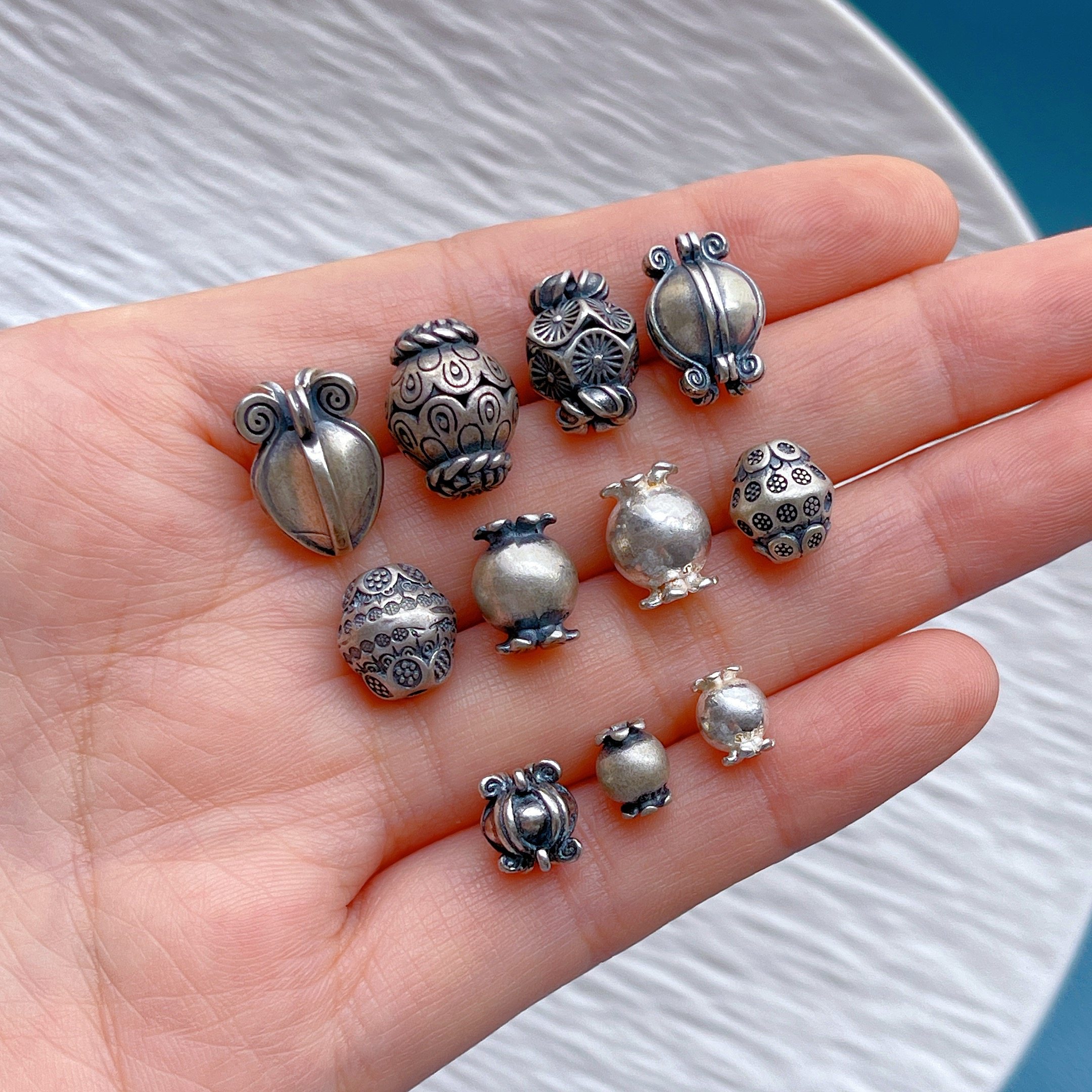 925纯银饰配件灯笼珠花珠糖果珠隔珠桶珠腰珠diy手串项链饰品配饰,饰品/流行首饰/时尚饰品新,银饰配件,淘宝优惠券,粉丝福利购,淘宝优惠卷