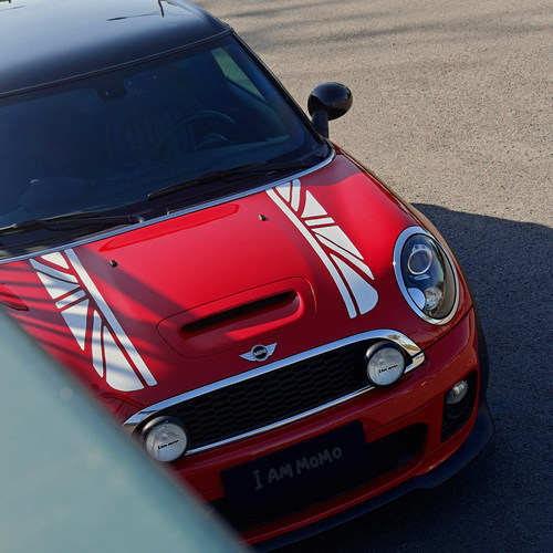 英伦风米字旗MINI背带裤机盖拉花