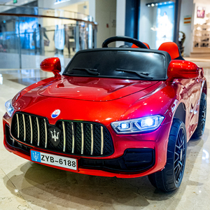 玛莎拉蒂儿童电动车四轮汽车带遥控四驱男女宝宝小孩玩具车可坐人