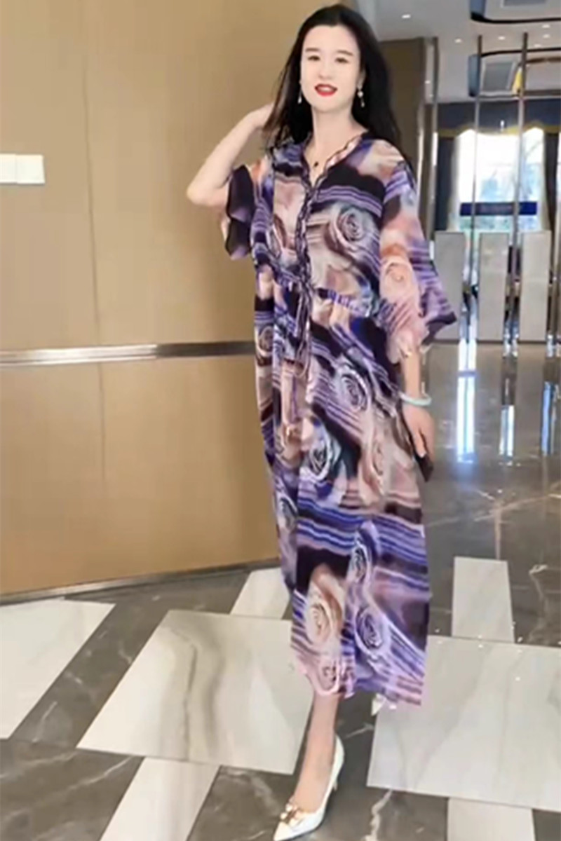 新款大码春季气质真丝毛衣复古
