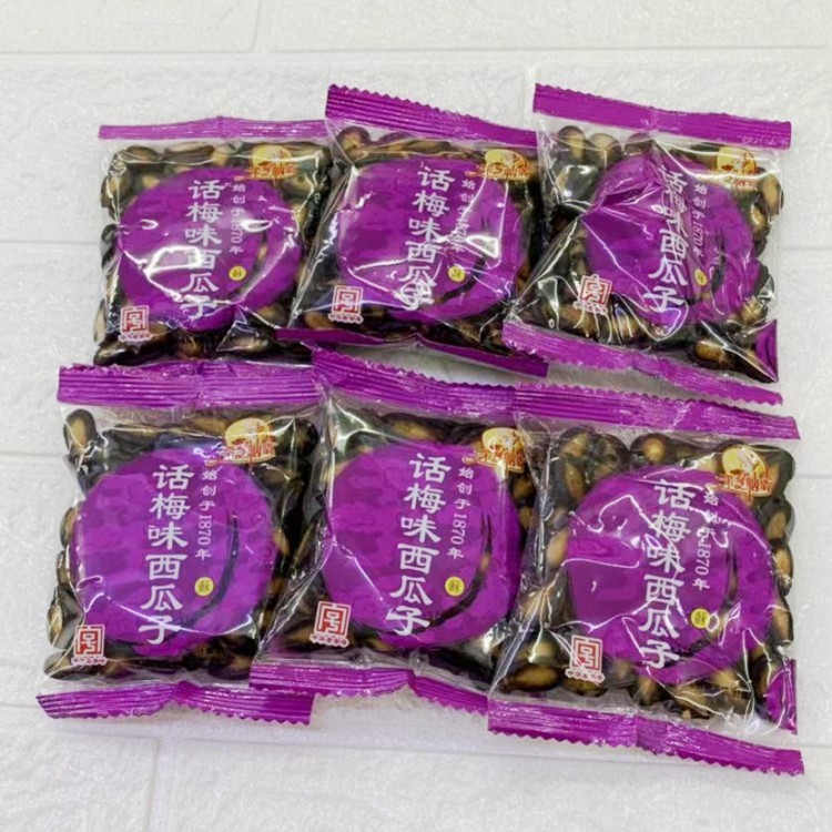 西瓜子采芝斋苏州话梅西瓜子包装图片