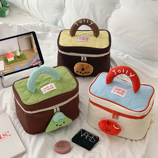 可爱化妆包大容量女2025新款 便携化妆收纳包手提随身旅行洗漱包