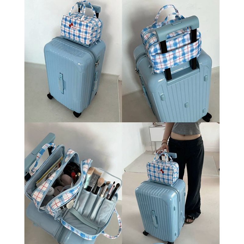 化妆包女便携大容量化妆品收纳包手提外出旅行洗漱包分区化妆袋