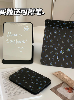 BM碎花系列！复古折叠小镜子化妆镜便携学生宿舍台式桌面梳妆镜