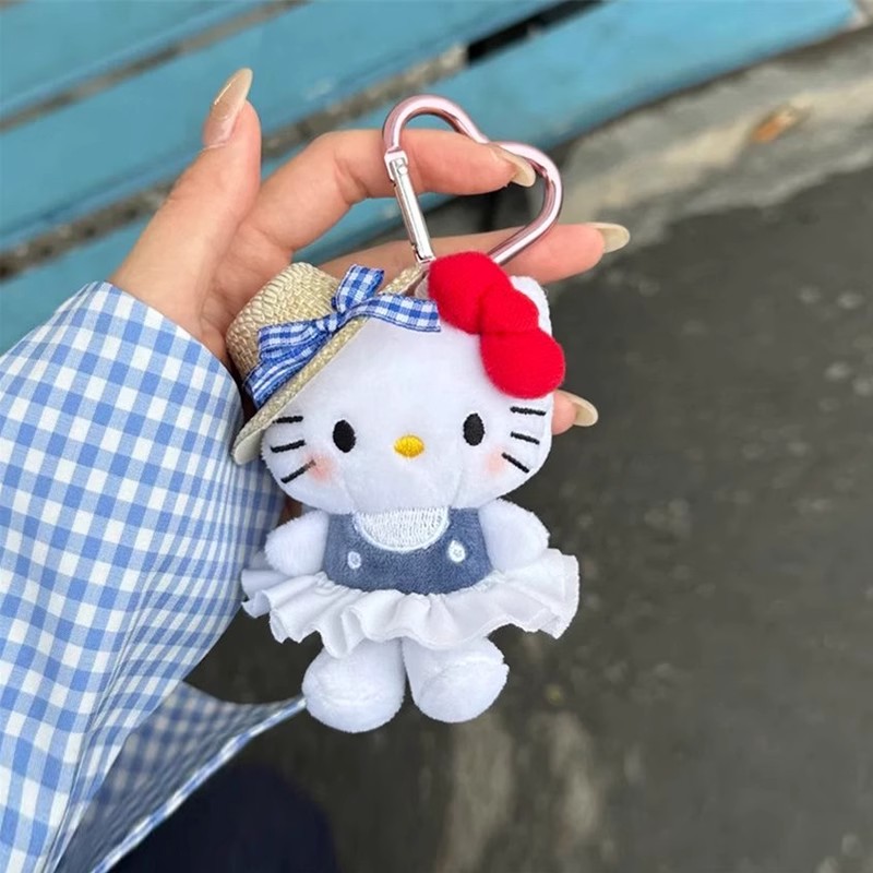可爱猫咪挂件包包挂饰毛绒小玩偶包挂钥匙扣装饰学生书包配饰挂坠