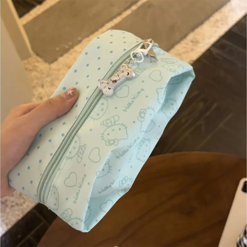 韩系薄荷笔袋高颜值ins风文具盒女生2025新款铅笔盒初中学生笔盒