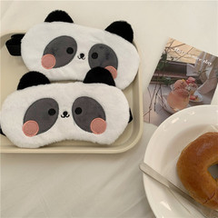 眼罩睡眠专用可爱熊猫带冰袋办公室午睡遮光缓解疲劳舒适透气女生