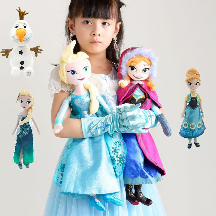 圣诞节礼物冰雪奇缘公仔雪宝安娜爱莎娃娃玩偶万圣节老鼠干co配饰