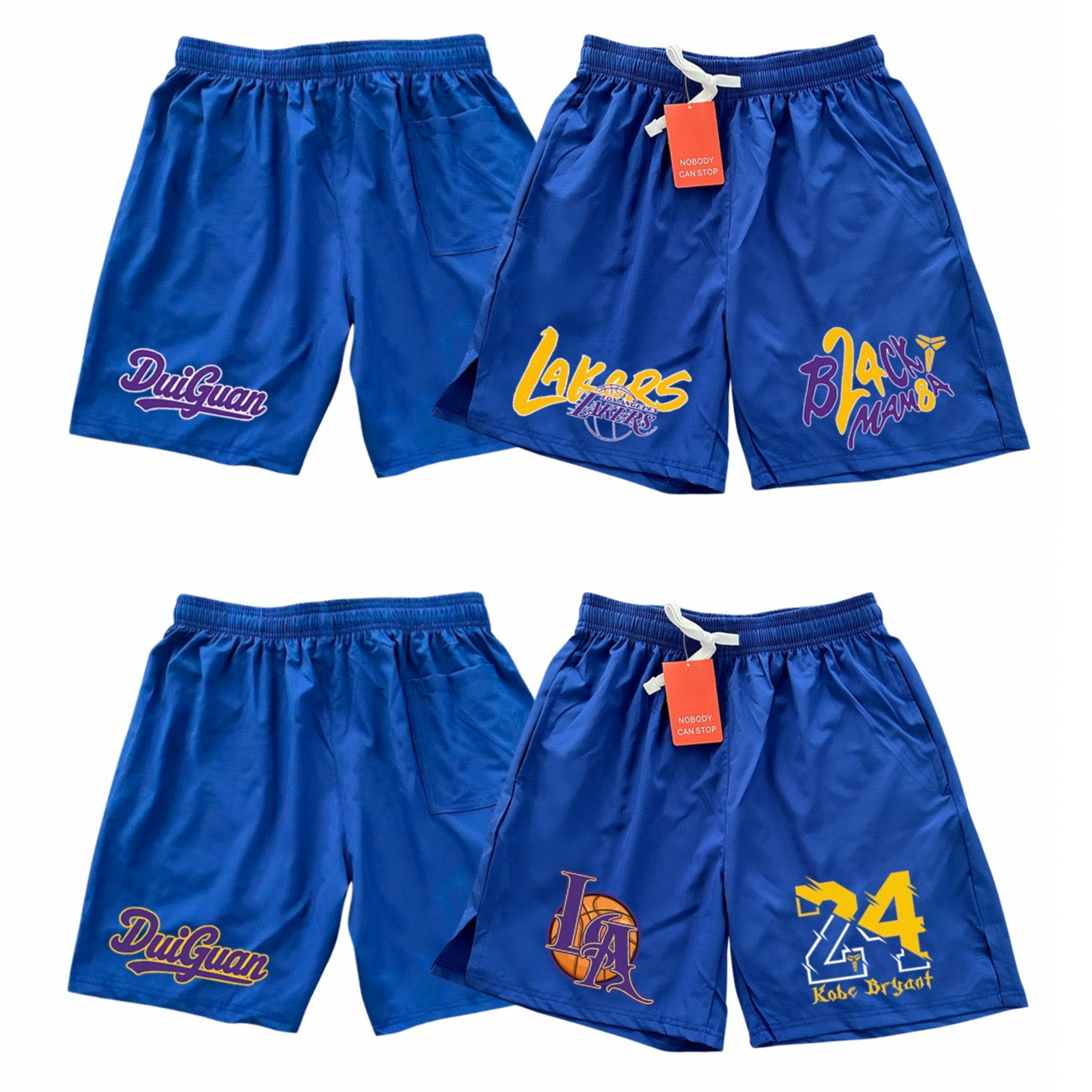 科比24号篮球裤短裤训练裤夏季速干裤男美式四分运动短裤透气跑步