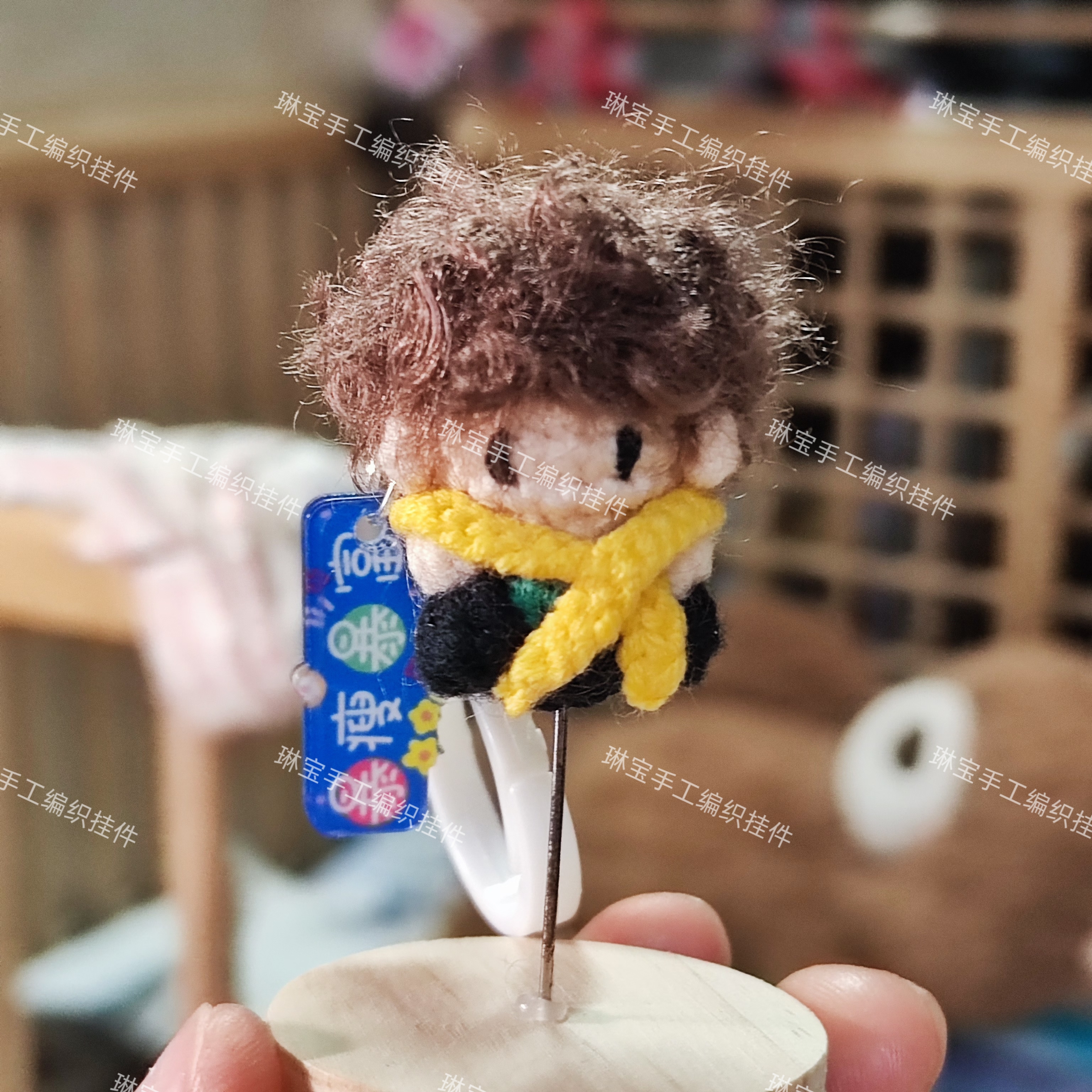 成品手工钩织王一博软糖挂件明星周边礼物应援礼手工钩织娃娃
