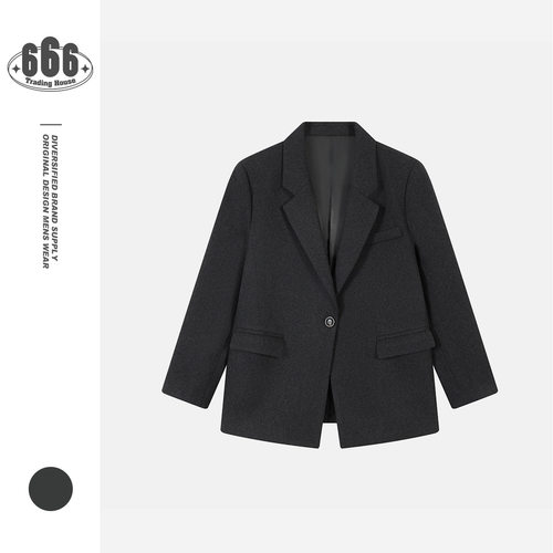 STIWAUP时尚潮流小众设计感潮牌复古休闲小西装外套女士上衣LB018