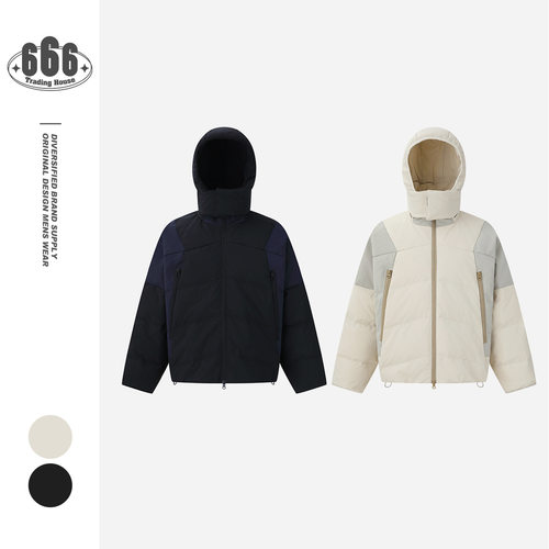 FORN3冬季羽绒服男女宽松潮牌可脱卸帽保暖连帽90白鹅绒外套N1867