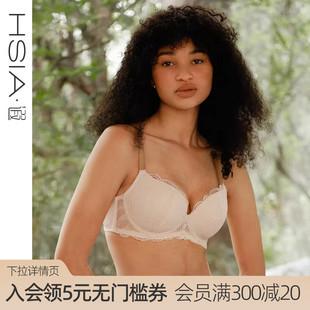 全罩杯微聚拢圆润小青提杯大胸显小文胸 遐内衣女薄款 一味香草