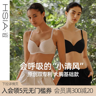 全罩杯防下垂微聚拢胸罩无痕大胸显小文胸 遐内衣女薄款 小清风