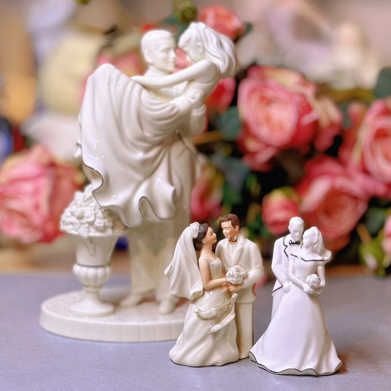 陶瓷婚礼求婚男女瓷偶摆件礼物