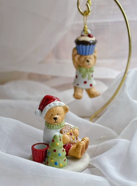 出口订单陶瓷维*尼圣诞树姜饼