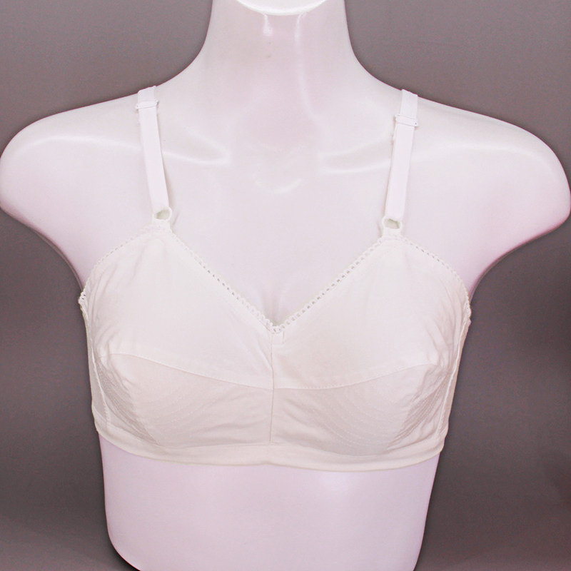 上海古今布文胸正品中老年人全棉大码胸罩无钢圈女妈妈薄纯棉内衣