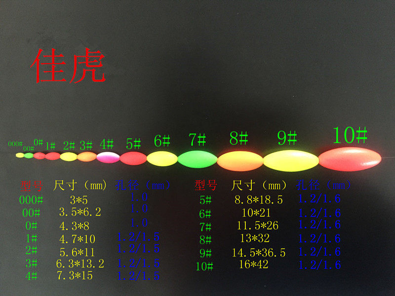 包邮夜光醒目豆鱼浮尾近视漂