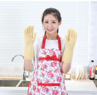 南洋/新东方加厚橡胶手套厨房女家用洗碗胶皮防水牛筋乳胶耐用型