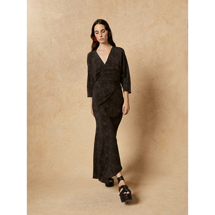 Cha 官方 | Cortana Tarantella真丝连衣裙