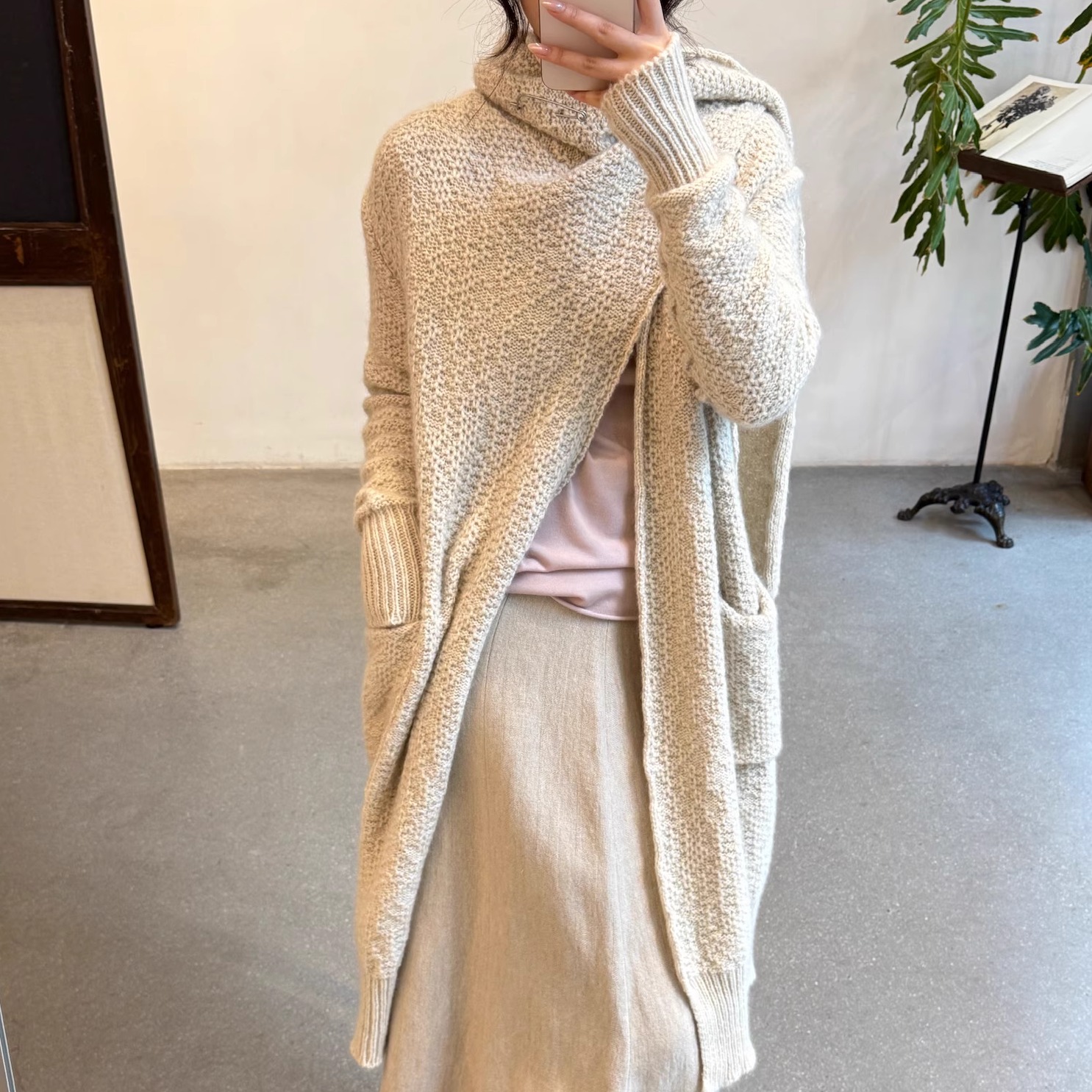 Cha官方 | Daniel Andresen 25秋冬 satsuma牦牛绒围巾式针织开衫